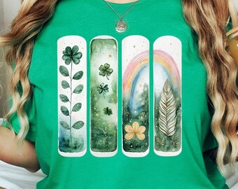 Retro Lucky Shamrock Rainbow Shirt, Shamrock Shirt, St Patrick Day Sweatshirt, Lucky Shamrock Shirt, Irish Day Rainbow Shirt, St Patrick Day