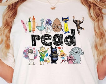 Read Children Books Shirt, Teacher Read Shirt, Kindergarten Gift Shirt,Comfort Colors, Read Kids Tee, Book Lover Shirt,Funny Kids Tee, Read