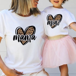 Mama Mini Matching Shirt, Mama Valentines Shirt, Mini Valentines Shirt, Rainbow Mini Shirt, Rainbow Mama Shirt, Mama&#39;s Girl Valentines Shirt