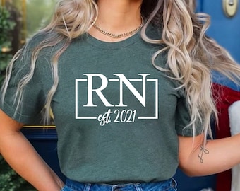 Personalized Nurse Shirt, Registered Nurse Sweater, RN Sweatshirt, Nurse Graduation Gift Idea, Gift for Student Nurse, New Nurse Gift, Nurse