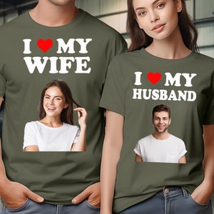 I Love My Wife Shirt, I Love My Girlfriend Shirt, I Love My Hot Latina Girlfriend, Custom Photo, Your Photo Shirt, Shirt Picture, Valentines