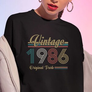 1986 Vintage Birthday Shirt ,Vintage 1986, 1986 Shirt,37th Birthday Shirt, 37th Birthday Best Friend, 37th Birthday Woman, Limited 1986 Tee