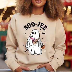 Halloween Ghost Sweatshirt, Boo Jee Shirt, Boo Shirt, Spooky Ghost Hoodie, Spooky Season Ghost Sweater, Spooky Vibes Shirt, Halloween Gifts
