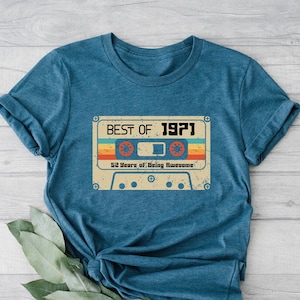 Vintage 1971 Limited Edition Cassette Tape Shirt, 52nd Birthday, 52nd Birthday Gift,52nd Birthday Gift For Women,52nd Birthday Gift For Men#