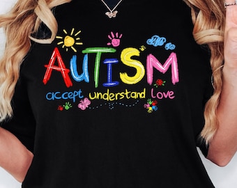 Brushstroke Autism Shirt, Autism Awareness Shirt, Autism Puzzle Pieces Shirt, Autism Shirt, Autism Month Tee,Autism Support Shirt, Advocate