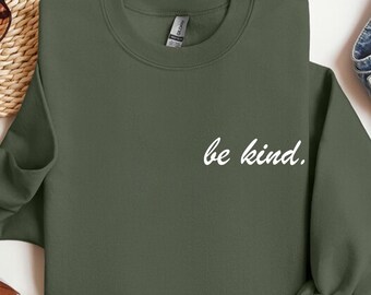 Be Kind Sweatshirt, Kindness Shirt, Gift for Her, Retro Be Kind Tee, Womens Shirt, Gift For Women, Anti-Racism Shirt, Teacher Gift, Be Kind