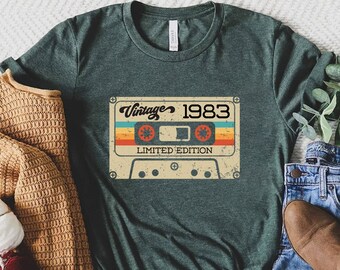 1983 Vintage Shirt, 1983 Birthday Shirt, 40th Birthday Gift,40th Birthday Gift Shirt, 1983 Vintage Tee, 1983 Retro Shirt, Vintage Birthday#