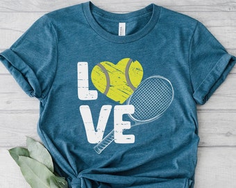Tennis Shirt For Women, Tennis Love Shirt, Tennis Gifts, Tennis Mom T-Shirt, Sports Mom Apparel, Tennis Coach Gift, Table Tennis Player Gift
