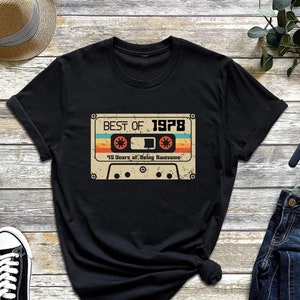 45th Birthday Gift Shirt, Vintage 1978 Birthday Shirt, 45 Birthday Shirts,Classic 1978 Shirt, All Original Parts, Retro 1978 Shirt,1978 Bday