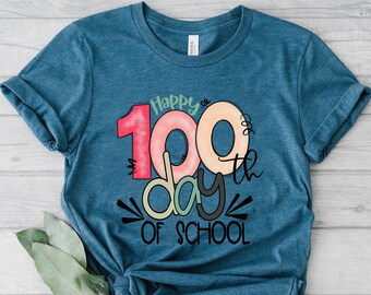100 Days of School Shirt, 100 Day Shirt, 100th Day Of School Celebration, Student Shirt,Back to School Shirt, Gift For Teacher,Teacher Group