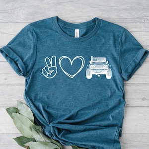 American Offroad Shirt, Love Peace Offroad Shirt, USA Flag Offroad Shirt, 4WD Offroad Shirt, Offroad Forest Shirt, Fathers Day Shirt