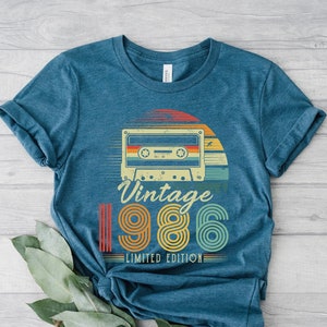 1986 Vintage Birthday Shirt ,Vintage 1986, 1986 Shirt,37th Birthday Shirt, 37th Birthday Best Friend, 37th Birthday Woman, Limited 1986 Tee