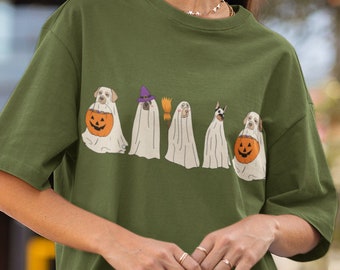 Ghost Dog Shirt, Halloween Shirt, Halloween Dog Shirt, Ghost Shirt, Halloween Ghost Dog Shirt, Halloween Crewneck, Spooky Season, Ghost Tee