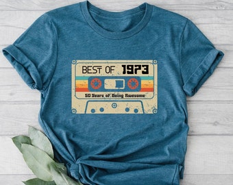 50th Birthday Shirt,Vintage 1973 Shirt,50th Birthday Gift For Women,50th Birthday Gift For Men,50th Birthday Best Friend,50th Birthday Woman