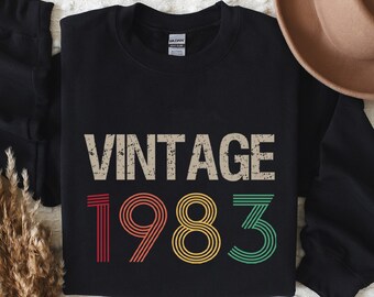 1983 Vintage Shirt, 1983 Birthday Shirt, 40th Birthday Gift,40th Birthday Gift Shirt, 1983 Vintage Tee, 1983 Retro Shirt, Vintage Birthday