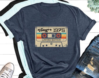 Vintage 1975 Retro 48th Birthday Shirt 48th Birthday Gift For Women,48th Birthday Gift For Men,48th Birthday Best Friend,48th BirthdayWoman#