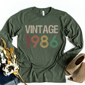 1986 Vintage Birthday Shirt ,Vintage 1986, 1986 Shirt,37th Birthday Shirt, 37th Birthday Best Friend, 37th Birthday Woman, Limited 1986 Tee