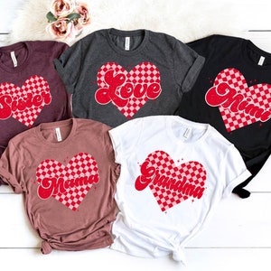 Custom Valentines Day Shirt, Custom Heart Shirt, Valentines Day Shirts For Women Tee, Love shirts, Cute Heart T-shirt, Cute Valentine Shirt