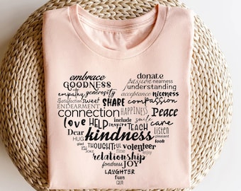 Kindness Shirt, Teacher Shirt, Equality T-shirt, Inspirational Shirt, Kindness Heart Shirt, Counselor Shirt, Anti-Racism Shirt, Love T-Shirt