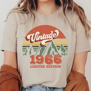 57th Birthday Shirt, Vintage 1966 Limited Edition Cassette T-Shirt, 1966 Birthday Shirt, 57th Birthday Gift For Women, 57th Birthday Men Tee