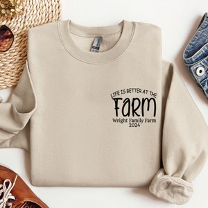 Farm Est Custom Shirt, Customizable Farm Name Est Shirt, Life Is Better On The Farm Tee, Farm Matching Family Shirt, Pocket Farmer Shirt