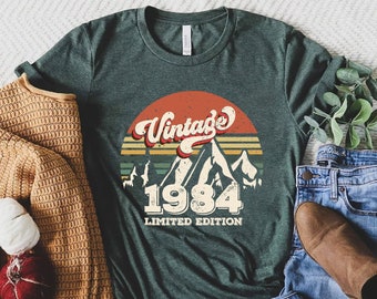 1984 Vintage Shirt, 1984 Birthday Shirt, 40th Birthday Gift, 40th Birthday Gift Shirt,1984 Vintage Tee, 1984 Retro Shirt,1984 Cassette Shirt