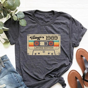 Vintage 1989 Shirt, 34th Birthday Gift For Women,1989 Retro Shirt, 34th Birthday Woman,34th Birthday Gift For Men,34th Birthday Best Friend#