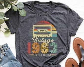 60th Birthday Shirt,Vintage 1963 Shirt,60th Birthday Gift For Women,60th Birthday Gift For Men,60th Birthday Best Friend,60th Birthday Woman