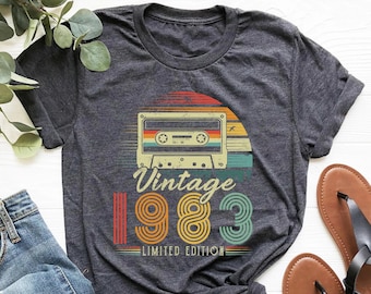 1983 Vintage Shirt, 1983 Birthday Shirt, 40th Birthday Gift,40th Birthday Gift Shirt, 1983 Vintage Tee, 1983 Retro Shirt, Vintage Birthday