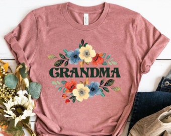 Floral Grandma Shirt, Grandma Shirt, Great Grandma Shirt, Grandma Gift, Girt For Grandma, Grandma, Grandma To Be, Grandparent Shirt, Grammy