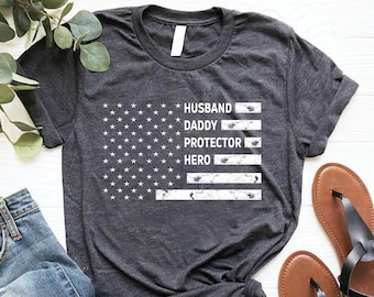 Dad USA Flag Patriotic Shirt, Fathers Day Gift, For Father Shirt, Gifts For Dad, Patriotic Shirts, For Men, Best Dad Gifts, Husband Gift Tee