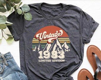1983 Vintage Shirt, 1983 Birthday Shirt, 40th Birthday Gift,40th Birthday Gift Shirt, 1983 Vintage Tee, 1983 Retro Shirt, Vintage Birthday