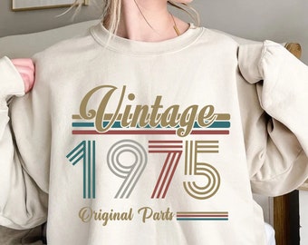 Vintage 1975 Retro 48th Birthday Shirt 48th Birthday Gift For Women,48th Birthday Gift For Men,48th Birthday Best Friend,48th Birthday Woman