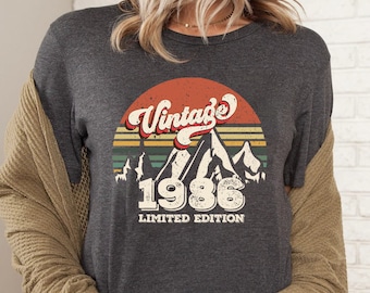 1986 Vintage Birthday Shirt ,Vintage 1986, 1986 Shirt,37th Birthday Shirt, 37th Birthday Best Friend, 37th Birthday Woman, Limited 1986 Tee