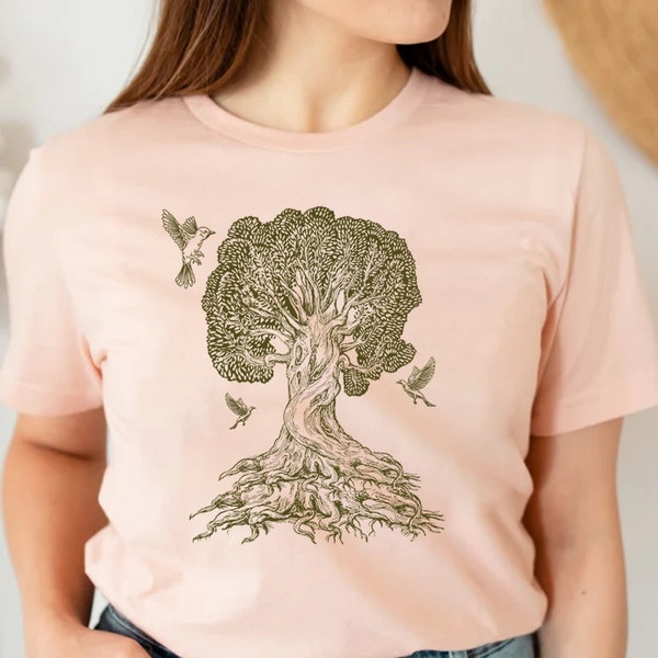 Tree Shirt,Gnarled Tree T-shirt Men's Graphic Tee,Tree Of Life,For Men's Cool Gifts,Tree Of Life Shirt,Nature Lover Gift,Women's Graphic Tee