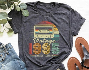 Vintage 1995 Shirt,28th Birthday Shirt,Vintage 1995 Birthday Shirts,28th Birthday Gifts For Men,28th Birthday Gifts For Women, Birthday Year