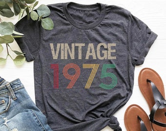 Vintage 1975 Shirt, 48th Birthday Shirt,48th Birthday Gift For Women,48th Birthday Gift For Men,48th Birthday Best Friend,48th Birthday Tee