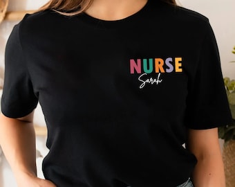 Custom Nurse Shirt, Personalized Nurse Shirt ,Nurse Shirt, Nursing School Tee, Nurse Tee, Gift For Nurse, Super Hero, Nurse Life, RN Shirt