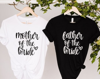 Mother of the Bride T-Shirt, Mother of the Groom T-Shirt, Matching Mom Shirts, Mom Wedding Shirts, Mother of the Bride and Groom Shirts