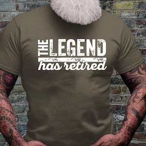 The Legend Has Retired Shirt, Funny Retirement Gifts, Cool Retirement T-Shirts, Retirement Shirt, Retirement Shirts For Men,Retired 2024 Tee