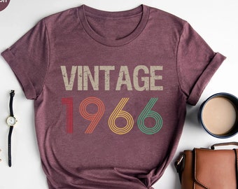 57th Birthday Shirt, Vintage 1966 Limited Edition Cassette T-Shirt, 1966 Birthday Shirt, 57th Birthday Gift For Women, 57th Birthday Men Tee