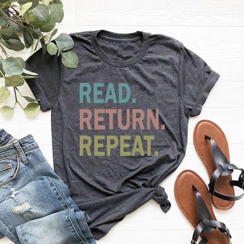 Return to Library T Shirt Etsy