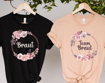 Bridal Shirt, Braut & Team Braut, Bride Team, Bride Team Shirt, Bride To Be, Bachelorette party, Bridesmaid Tees, Wedding Gift, Bridesmaid