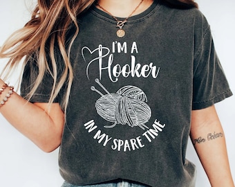 Funny Crochet Shirts, Crocheting Gifts, Knitting Gifts for Mom, Gift for Grandma, Knitting Shirts for Women, Knitter Gifts, Crocheter Outfit