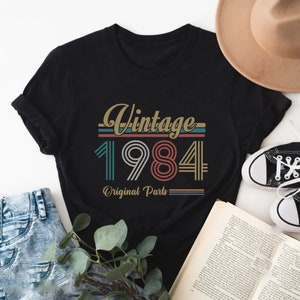 1984 Vintage Shirt, 1984 Birthday Shirt, 40th Birthday Gift, 40th Birthday Gift Shirt, 1984 Vintage Tee,1984 Retro Shirt,1984 Cassette Shirt