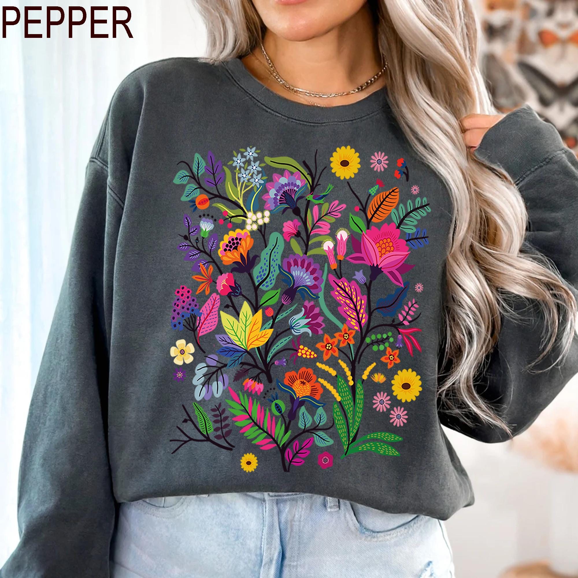 Comfort Colors® Wildflower Shirt, Wild Flowers Shirt, Floral Shirt ...