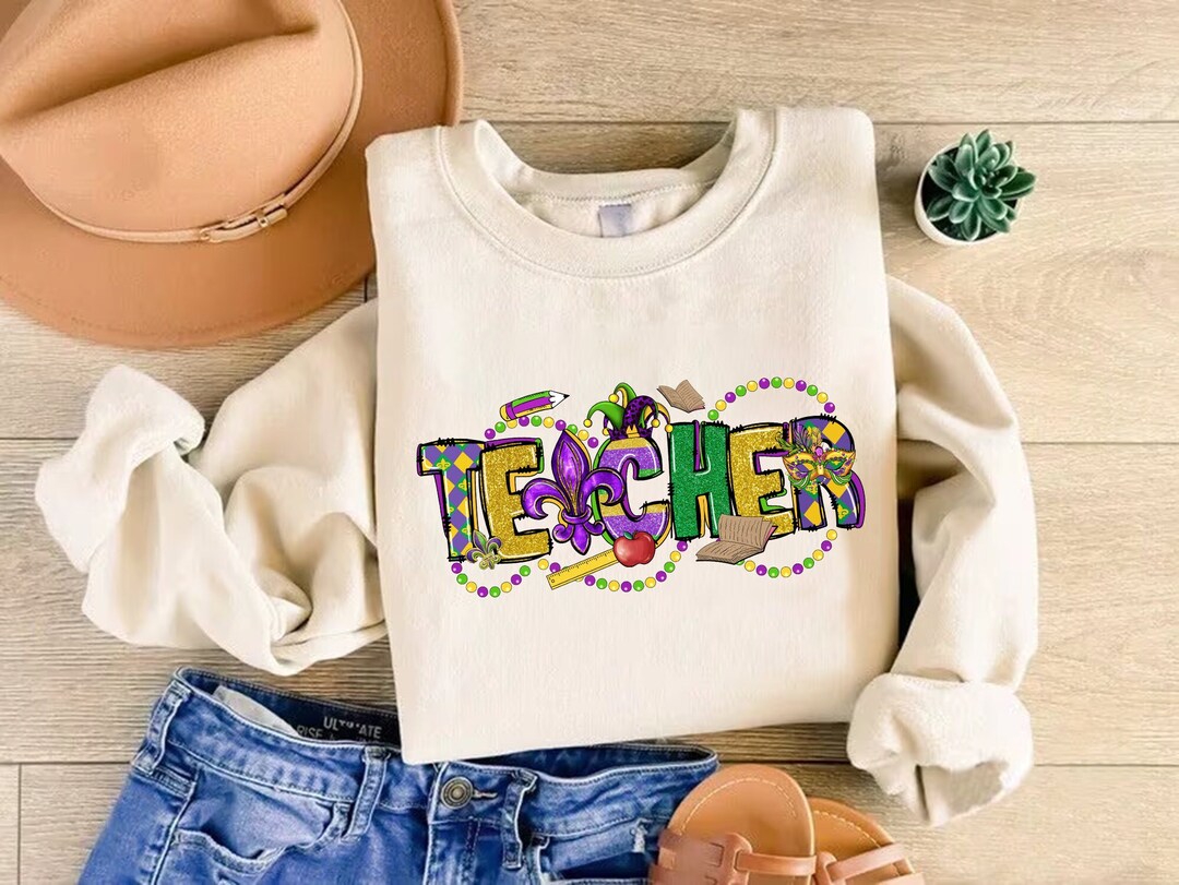 mardi gras sweat pants