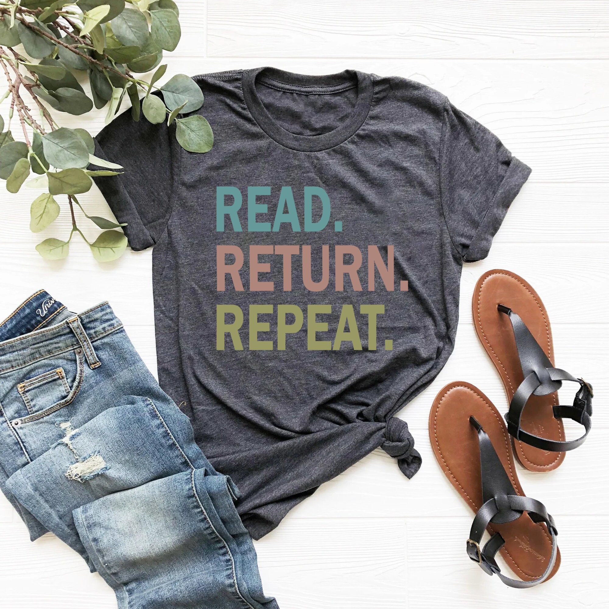 Reading Shirt, Read Return Repeat Shirts, Library Shirt, Bookworm Book Lover Gift Tee, Librarian Gift, The Book Was Better, Library T-shirt