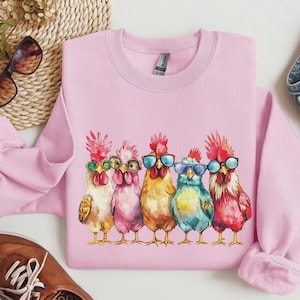 Chicken Shirt, Women Chicken Tee, Funny Farmer Shirt, Love Chickens, Animal Shirt, Mothers Day Chicken Shirt ,Chicken Lover Tee, Farm Shirt image 7