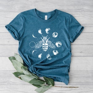 Mystical Moon Bee Shirt, Mystical Bee Shirt, Moon Phases Bee Shirt, Crescent Moon Full Moon Shirt, Moon Phases Bee Shirt,Bee Shirt,Bee Lover image 8